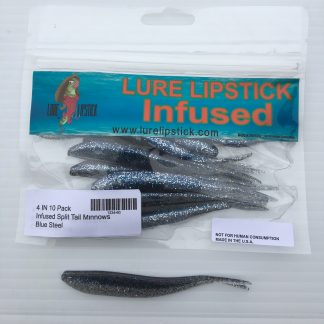 Blue Steal 25 or 10pk Infused Split Tail Minnows