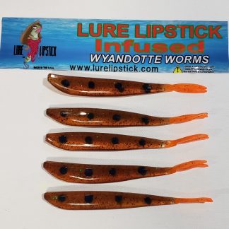 4in 5 Pack Custom Infused Split Tail - Firetail Goby Blue Spot
