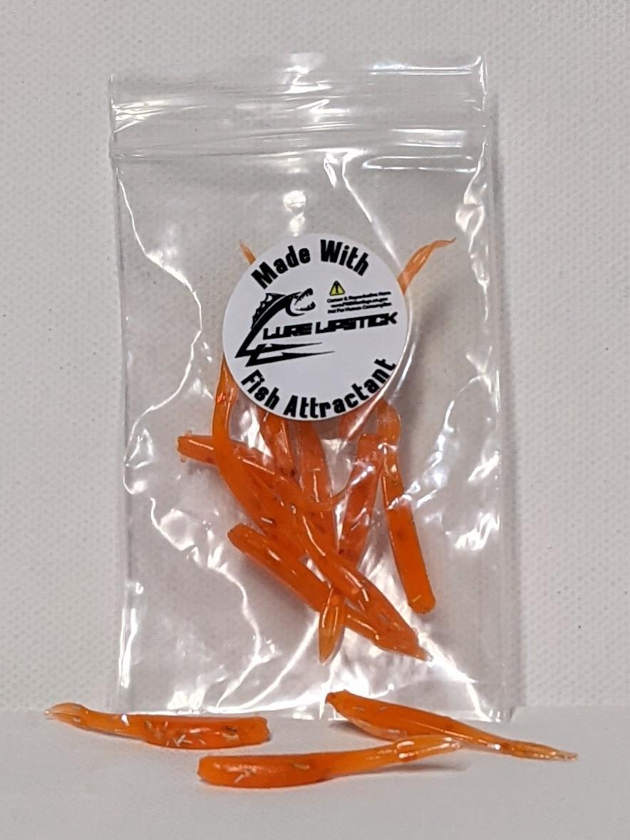 1 in Infused Mini Split Tail Minnows - Orange Crush