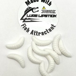 Infused Wax Worms 10 Pack – Chartreuse Red Tip – Lure Lipstick