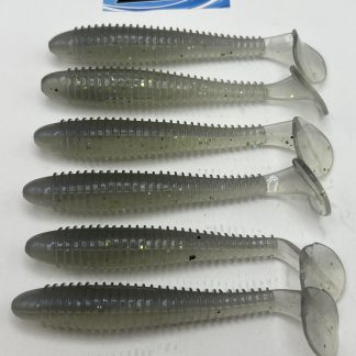 PRO SWIMMER PADDLE TAILS INFUSED WITH LURE LIPSTICK FISH PHEROMONE - 3.8 INCH- QTY 6 - MONEY