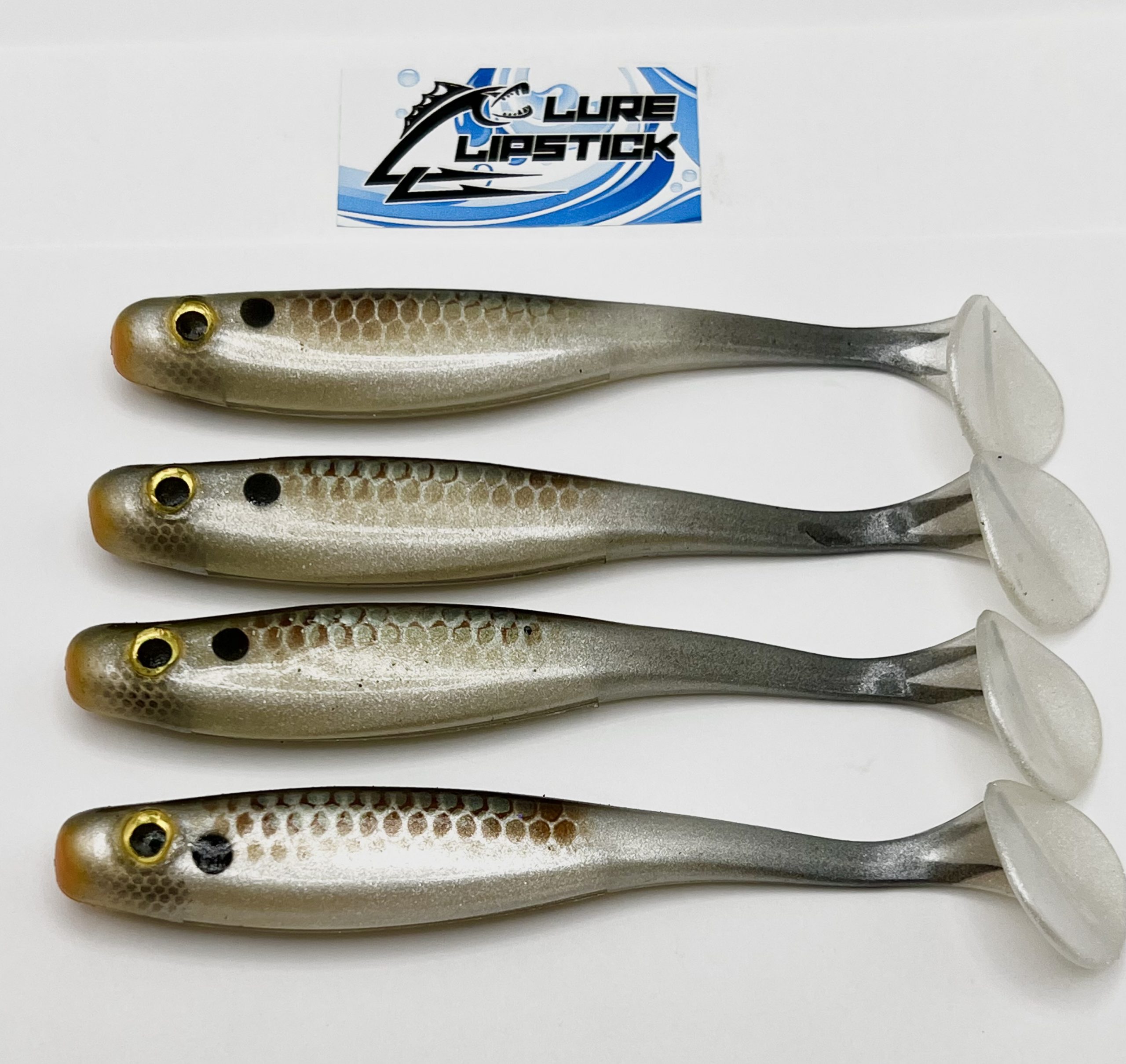 5 SUICIDE SHAD PADDLE TAIL SWIMBAIT- QTY 5 PK - GILLATEEN