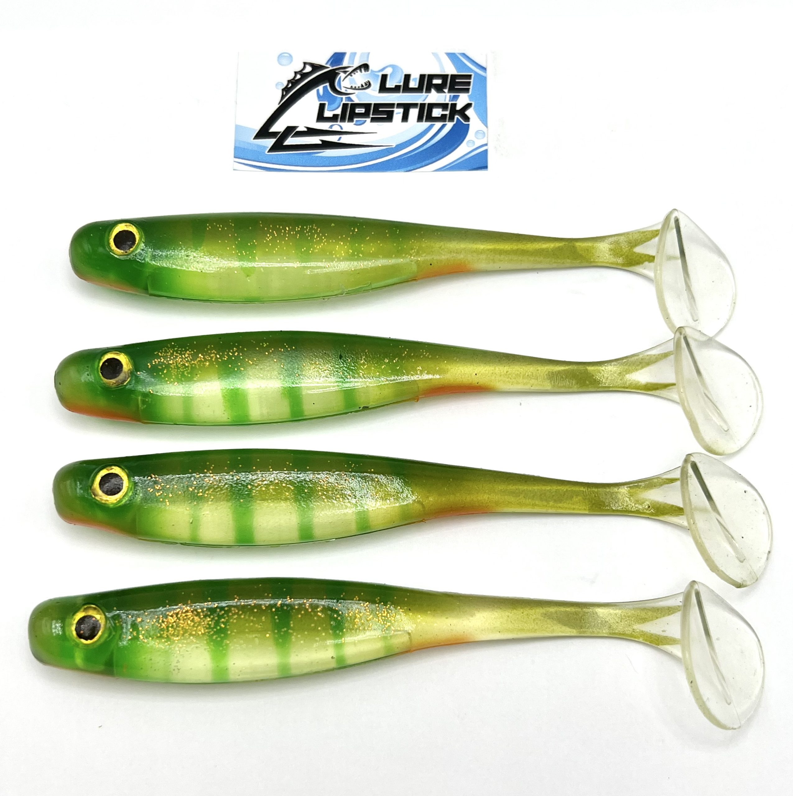 5″ SUICIDE SHAD PADDLE TAIL SWIMBAIT – QTY 4 PK – LIGHT PERCH