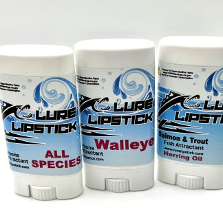 Lure Lipstick - 3 Pack Wax Combo  - 1 Walleye, 1 Salmon & Trout, 1 Original Formula