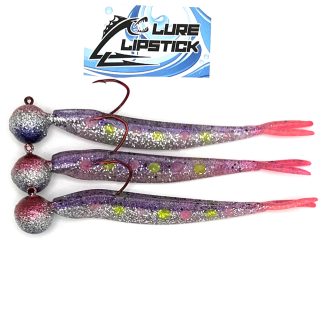 Walleye Ready Rigs- 3 Pack- Purple Ice Candy