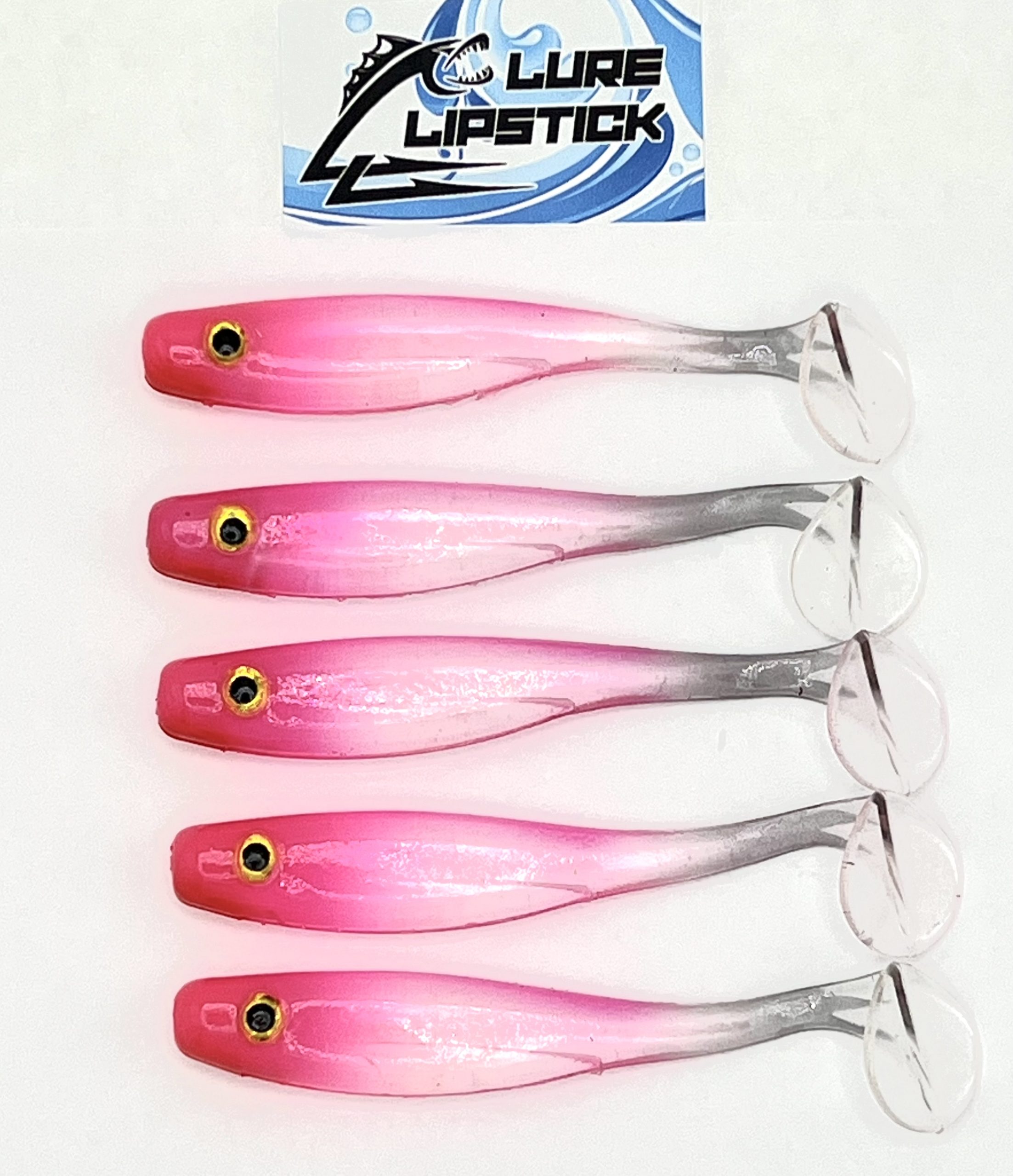3.5″ Becky's Special- Swimbait Paddle Tail- Qty 5 Pack – Lure Lipstick