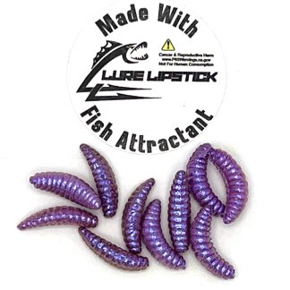 Infused Wax Worms- 10 Pack- Purple Shimmer