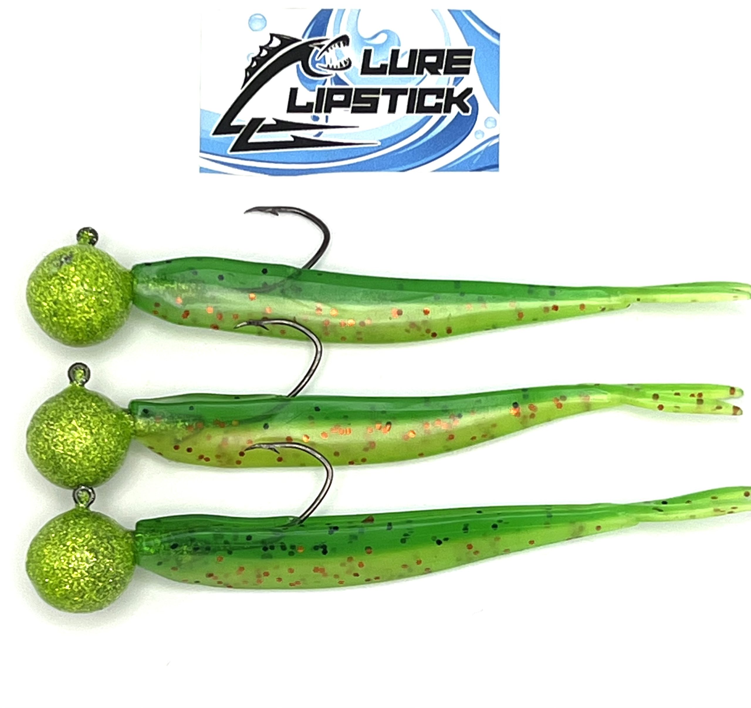Walleye Ready Rigs- 3 Pack- Fire Tiger Ice 1oz – Lure Lipstick
