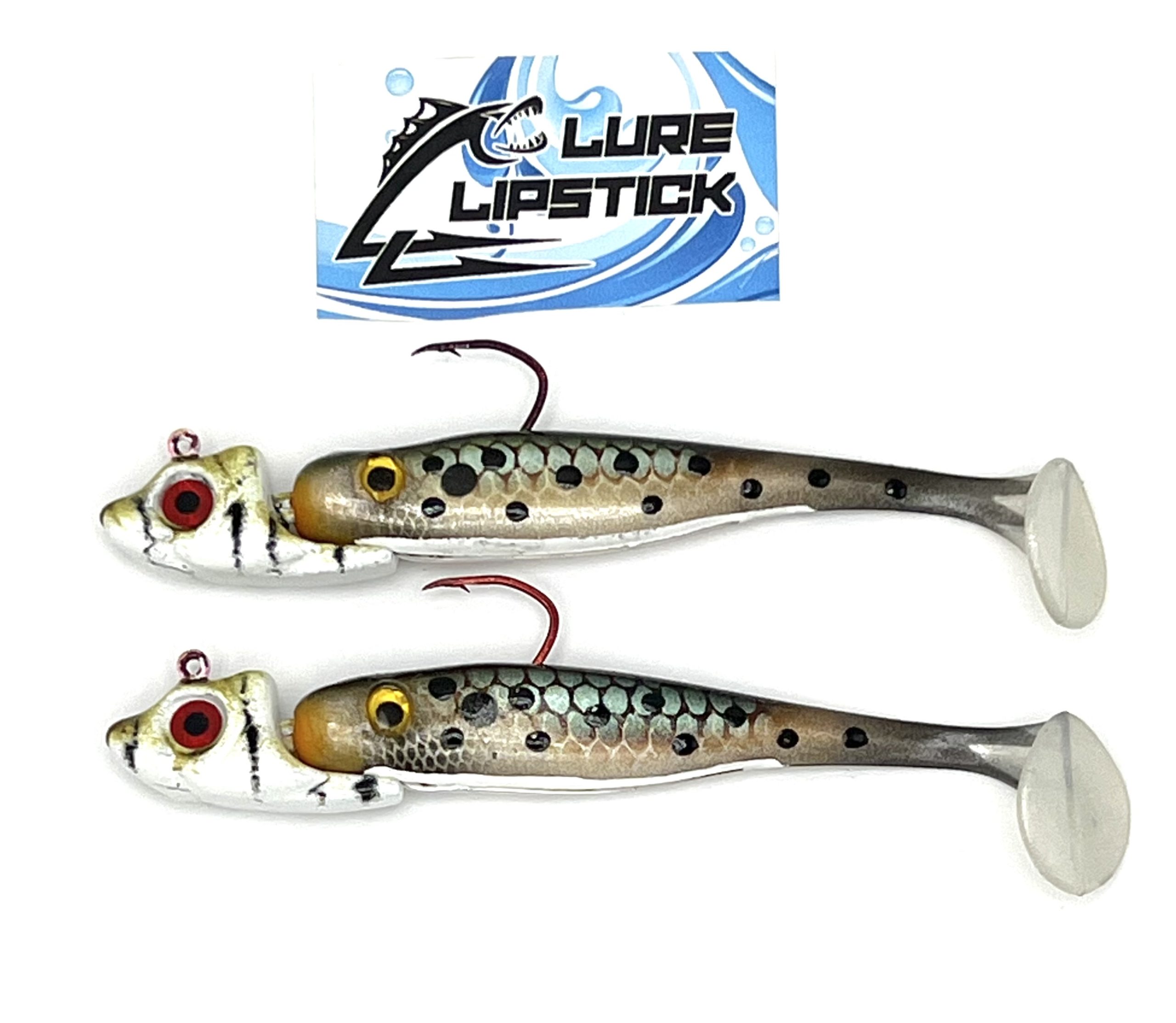 Shad Walleye Ready Rigs- 2 Pack- Goby – Lure Lipstick