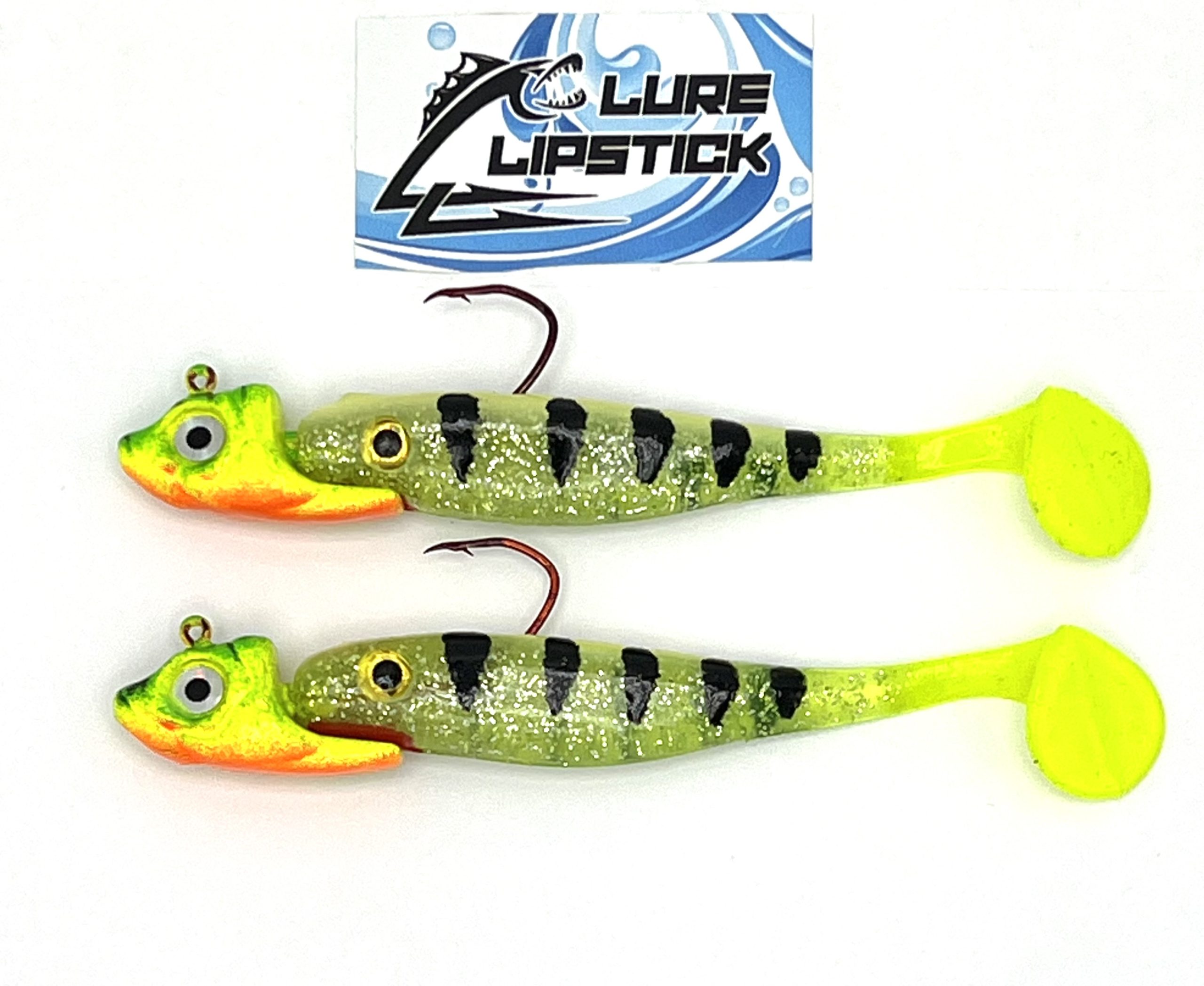 Shad Walleye Ready Rigs- 2 Pack- Chartreuse Ice Perch