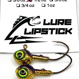 Shad Walleye Ready Rigs- 2 Pack- Chartreuse Ice Perch – Lure Lipstick