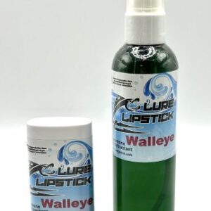Lure Lipstick Combo- 4oz Walleye Soft Bait Enhancer & 2oz Walleye Wax Tube