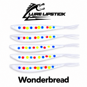 Lure Lipstick Wonder Bread Split Tail Minnows – 4" Scented Plastics