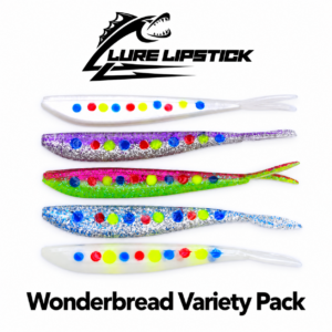 Lure Lipstick Wonder Bread Variety Pack – 4" Split Tail Minnows